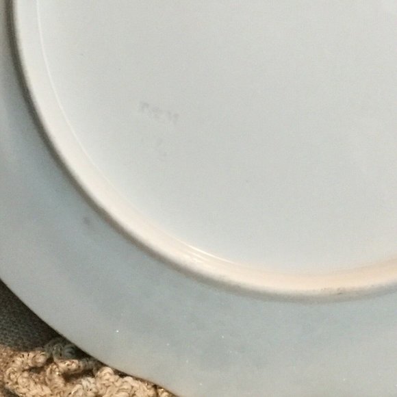 Antique Hand Painted Plate Fischer Mieg Village Water Scene - Picture 5 of 6